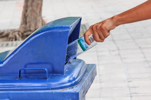 Eco-friendly recycling process in action