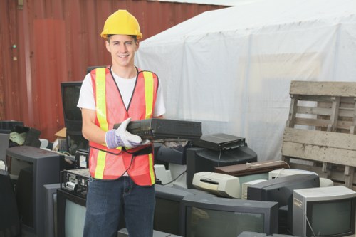 Professional waste recycling team in Alperton