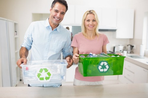 Efficient waste management with a large builders skip